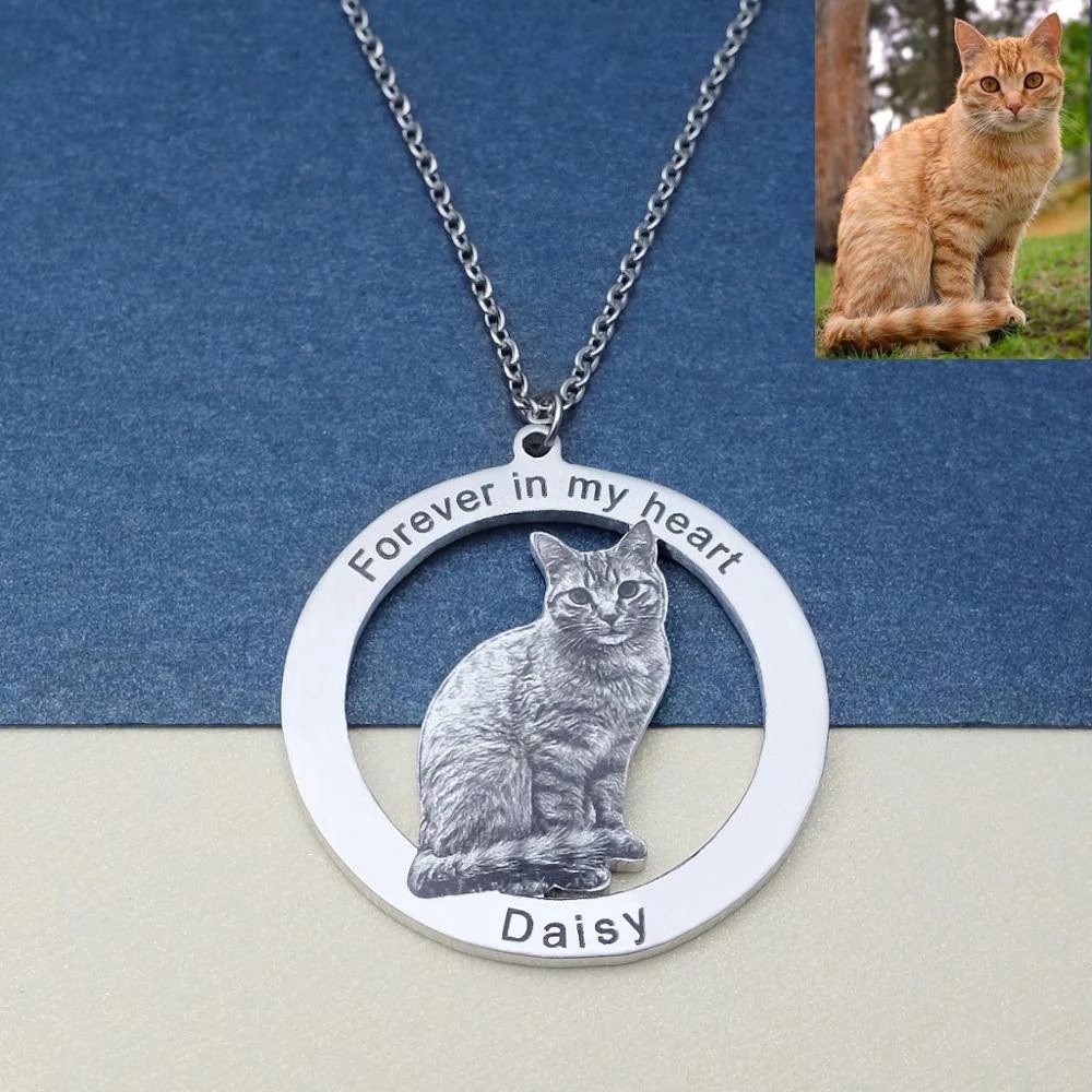 Personalized Pet Picture Neckl - огляд і ціна Pet Portrait Custom