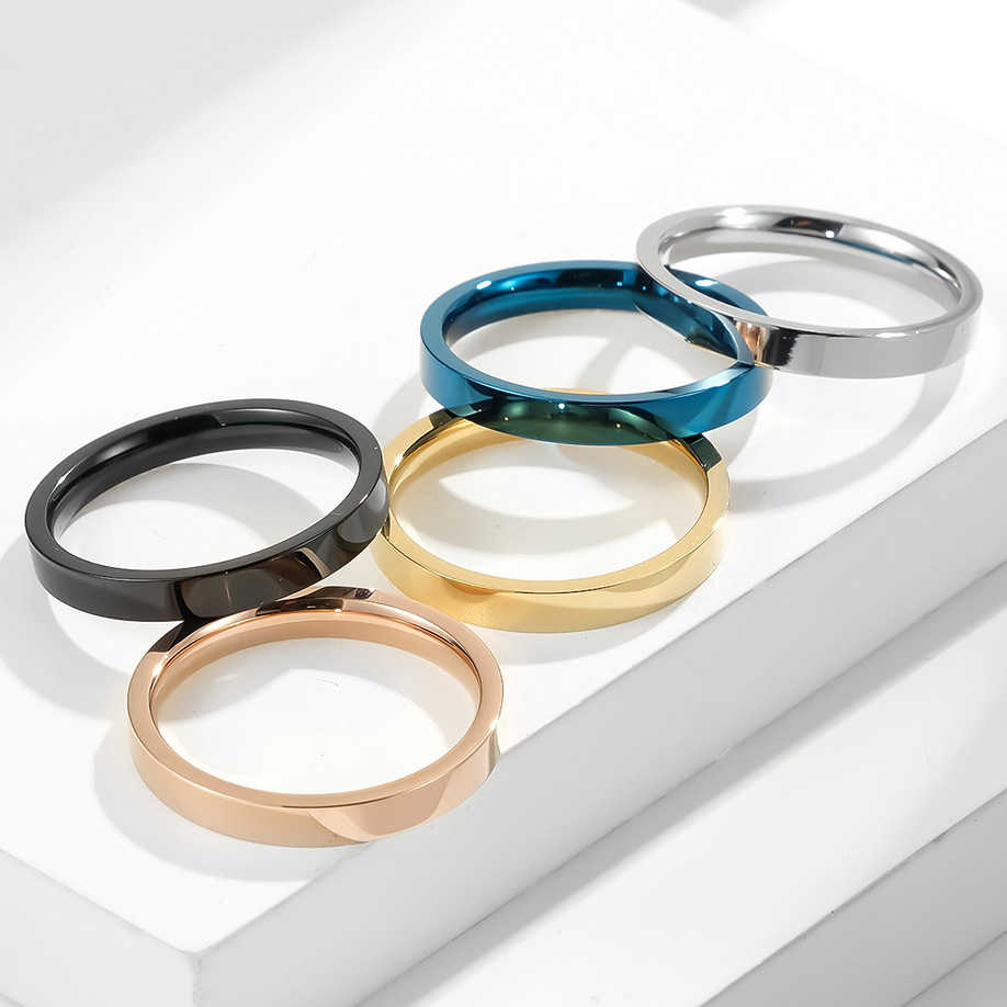 3MM Classic Simple 316L Stainl - огляд і ціна Initial Ring Custom