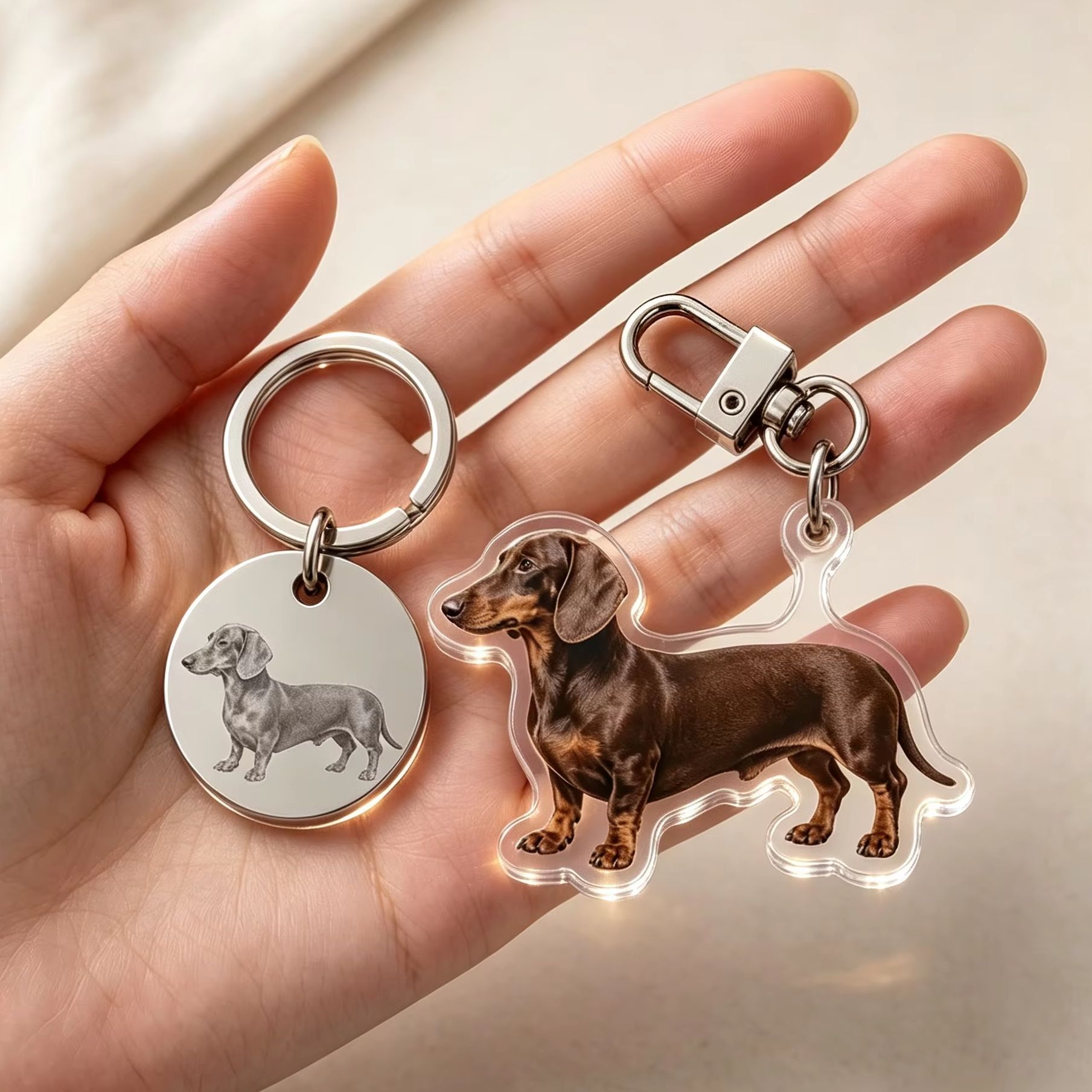 Personalized Pet Photo Keychai - огляд і ціна Pet Portrait Custom
