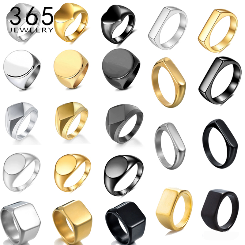 365 Stainless Steel Punk Rock  - огляд і ціна Initial Ring Custom